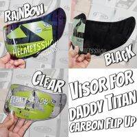 VISOR FOR DADDY TITAN CARBON [ Flip Up ] [ ยกคาง ]