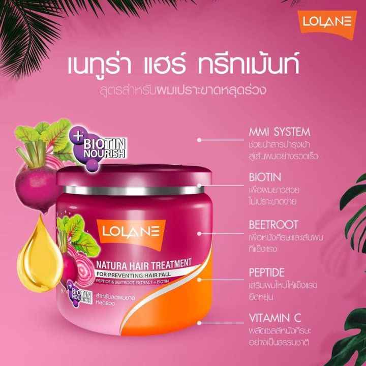 โลแลน-lolane-เนทูร่า-แฮร์-ทรีทเม้นท์-ฟอร์-ดราย-แอนด์-ดาเมจ-250-กรัม-ทรีทเม้นท์หมักผม-5-สูตร