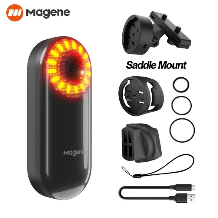 Magene Bike Radar Tail Light Headliight Bicycle Smart Rear Lighting Saddle Seatpost Ebike LED 