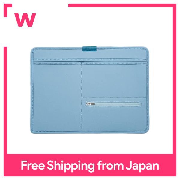 kutsuwa-ไฟล์กระเป๋าเก็บของ-in-bag-tabla-แบบกว้างสีฟ้าอ่อน-ta003bl