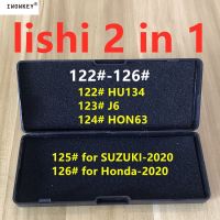 122 #-130 # Lishi 2 In 1อุปกรณ์ช่างกุญแจสำหรับทุกประเภท HU134 HON63 J6สำหรับ Suzuki2020 Suzuki-2020 Honda2020