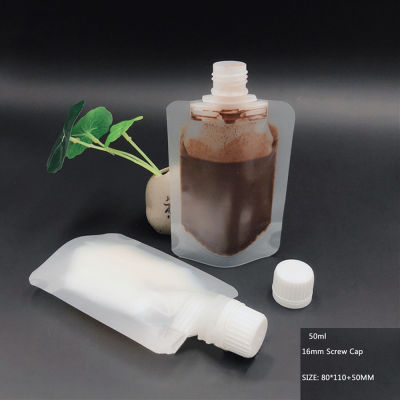 30/50/100ml Fluid Bottles Hand Sanitizer Lotion Screw Cap Bag Shampoo Packaging