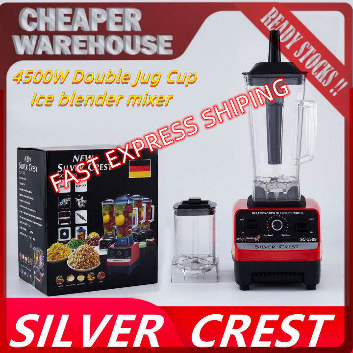 Silver Crest Ice Blender Heavy Duty Multipurpose Commercial Ice Blender