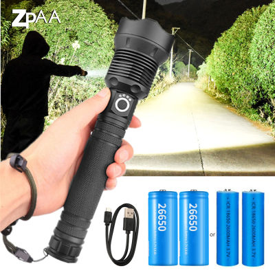 USB Powerful xhp70.2 Flashlight Torch Super Bright Lamp Rechargeable Zoom LED Tactical Torch xhp70 xhp50 18650 or 26650 battery