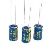 10pcs/lot 10uf400V aluminum electrolytic capacitor size 8x12mm 400V 10uf 20