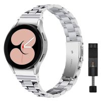 [SOSO 3C accessories] ผู้หญิงไม่มีช่องว่างสร้อยข้อมือสำหรับ Samsung Galaxy Watch4 40มม. 44มม. สายสแตนเลสบางเฉียบสายนาฬิกา4คลาสสิก42มม. 46มม.