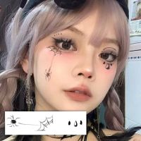 Halloween Little Spider Makeup Tattoo Stickers Stickers Love Blush Makeup Facial Innocent Teardrop Face Stickers 【OCT】