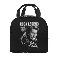 Johnny Hallyday กระเป๋าหุ้มฉนวน Lh สำหรับผู้หญิงที่รั่วซึมระบายความร้อนนักร้องเพลงร็อคฝรั่งเศสกล่องใส่อาหารทำงานในโรงเรียน