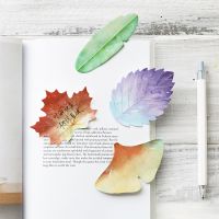 30 Sheets/pad Fallen Leaves Notes Self-stick Schedule Adhesive Memo Planner Stickers