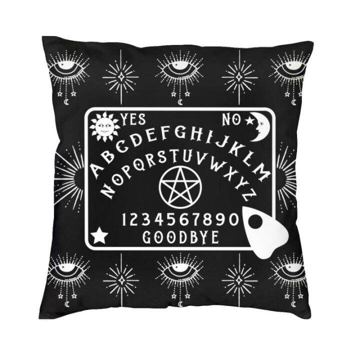 ouija-spirit-board-ของตกแต่งโซฟาบ้านปลอกหมอนแม่มดลึกลับคาถา-evi-eye-หมอนอิงทรงสี่เหลี่ยมจัตุรัส40x40cm-เคส