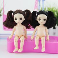 (Popular toys) รุ่น Q 16เซนติเมตรปล้องตุ๊กตากับ3D ตาหัวตุ๊กตาของเล่นสำหรับเด็กทุกวันอุปกรณ์เสริมสบายๆแต่งตัวแฟชั่นเด็กสาว