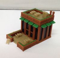 Outland Models City Building Garden Style Cafe Restaurant Z Scale 1:220 Railroad