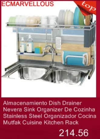 Nevera Dish Cosinha Cosina Accessories Organizadores De Keuken Stainless  Steel Cuisine Mutfak Cocina Organizador Kitchen Rack