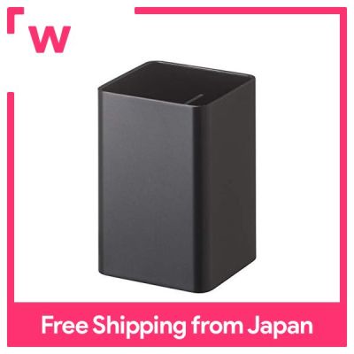 หอกล่องเก็บของแม่เหล็ก Yamazaki สี่เหลี่ยมสีดำประมาณที่เก็บอุปกรณ์เสริมหอคอย W7XD7.2XH10.5cm พร้อมพาร์ติชั่น4849