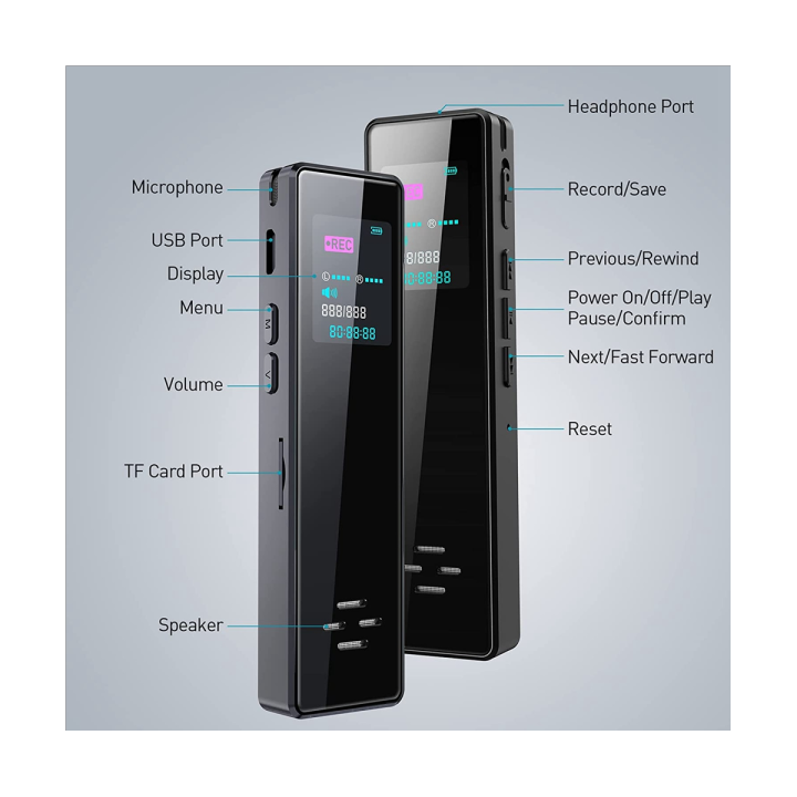 smart-digital-voice-recorder-with-card-reader-activated-recorder-64gb-with-playback-recording-device-for-interviews