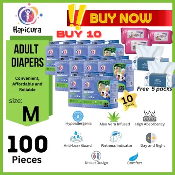 Hapicura Adult Comfort Diaper - Bundle (10 Packs)