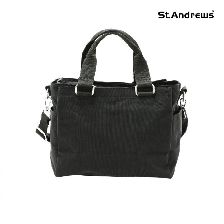 st-andrews-กระเป๋าถือพร้อมสายสะพายยาว-รุ่น-good-day-สีดำ
