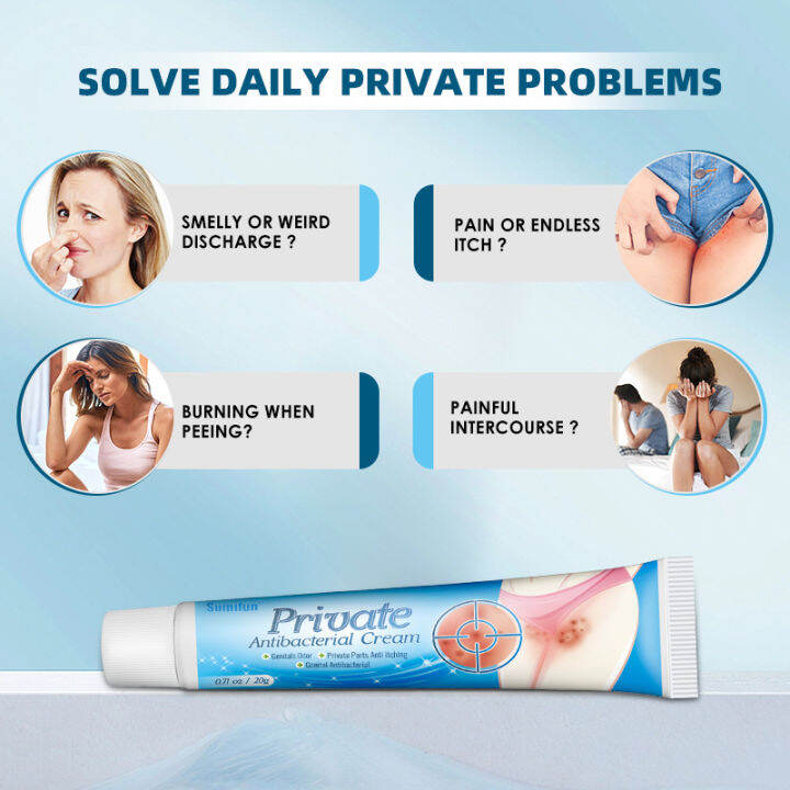 Vaginal Itch Relief AntiBacterial Cream Private Parts Skin Protection