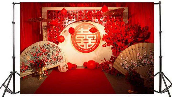 7x5ft Chinese Wedding Photography Backdrop For Chinese Style Wedding 7x5ft Chinese Wedding Photography Backdrop For Chinese Style Wedding