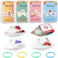 Learning Flashcards ABC Numbers Fruit Animal Body Educational Toys Classroom Aids Montessori Learning English Word Card for Kids Flash Cards