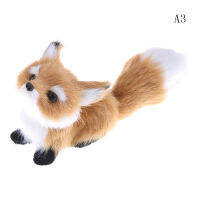 maelovely Brown Simulation Polyethylene Furs Squatting Model Toys Fox For Home Decoration Birthday Gift Best