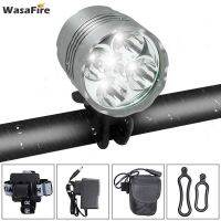 HOT★WasaFire 5X T6 LED จักรยานไฟหน้า 7000 Lumen Farol ไฟจักรยานไฟหน้า Lanterna 18650 แบตเตอรี่ + charger