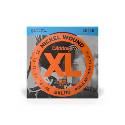 สายกีตาร์ไฟฟ้า เบอร์ 10-46 D’Addario EXL110 Nickel Wound Regular Light