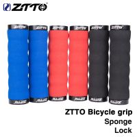 ZTTO 1Pair MTB Bike Grips Sponge Shock-Proof Anti-Slip LOCK Grips Ergonomics design for Mountain Bike Bicycle with Bar Plug AG30 Handlebars