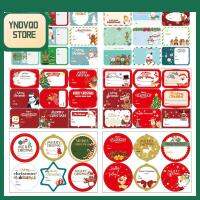 YNDVQO STORE 108/162Pcs 2022ใหม่ สุขสันต์วันคริสต์มาส สติกเกอร์คริสต์มาส ฉลากประทับตราปัจจุบัน ฉลากกาวติด สติ๊กเกอร์กระดาษสติ๊กเกอร์ แท็กชื่อของขวัญ