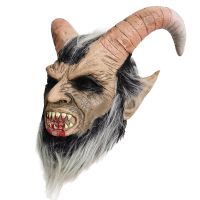 Movie Lucifer Cosplay Latex Masks Scary Demon Devil cosplay Horrible Horn Mask Adult Horror Halloween Party props