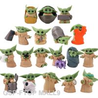 ตุ๊กตาสะสมรูปปั้นลูกช้างสตาร์วอร์สน่ารักจาก Yoda Mandalorian 2023 MALL9ขนาด5-6.5ซม. 18ชิ้น/ล็อต