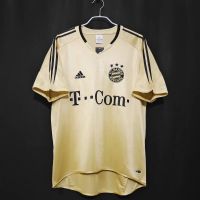 2022 2023 ล่าสุด เสื้อกีฬาแขนสั้น ลายทีมชาติฟุตบอล Bayern Away 2004/05 ไซซ์ S-XXL AAA สไตล์วินเทจ