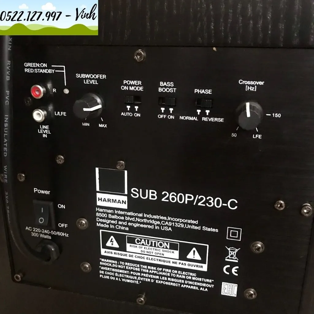 Loa Sub điện JBL 260P/230-C bass 3 tấc sơn nhám màu đen ( sản phẩm nhập  khẩu nguyên kiện 2023 ) - Gia Khang Shop 
