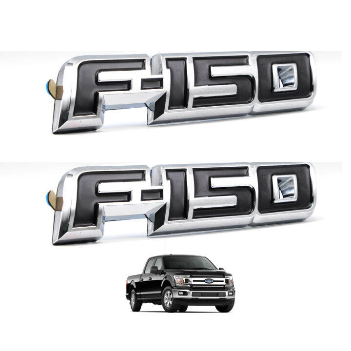 โลโก้-logo-f-150-สี-black-chrome-f-150-ford-2-4-ประตู-ปี-ขนาด-20x4x1-มีบริการเก็บเงินปลายทาง