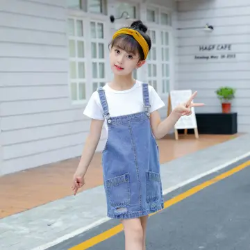 Baby girl jean outlet skirt overall