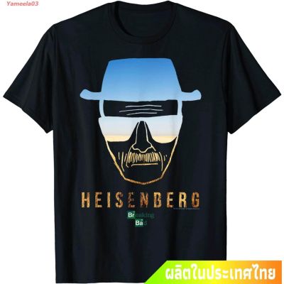 การออกแบบเดิมYameela03 ข้อเสนอพิเศษ จบไม่สวย ละครอเมริกัน นักพิษวิทยา Breaking Bad Heisenberg Desert Horizon Outline T-Shirt คอกลม แฟS-5XL