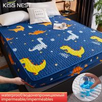 Waterproof Mattress Protector Cover Thicken Bed Sheet Cartoon Print Antibacterial 1 Piece