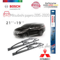 ใบปัดน้ำฝน ซิลิโคน ตรงรุ่น Mitsubishi Pajero Sport 2015 ไซส์ 22-18 ยี่ห้อ BOSCH ของแท้ จำนวน 1 คู่**ยินดีให้บริการจบในที่เดียว**