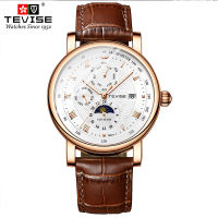 TEVISE 867A นาฬิกาข้อมือผู้ชายอัตโนมัตินาฬิกากลไกแฟชั่นหรูหรา Tourbillon นาฬิกาข้อมือชายแนวกีฬา