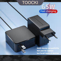 Toocki 65W USB C แหล่งจ่ายไฟแล็ปท็อปอะแดปเตอร์ Type C ที่ชาร์จสำหรับ MacBook เอซุส ZenBook Lenovo Dell Xiaomi อากาศ HP ชาร์จโทรศัพท์มือถือ Sony