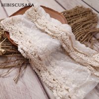 【YF】 High Quality Lace Newborn Baby Photo Wraps Cotton Soft Infant Photography Fairy Swaddle Blanket Shoot Filler Background