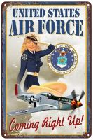 【CW】 Metal Tin Sign States Air Force Poster Wall Plaque for Bar Pub 8x12 inch