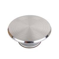 【LZ】☑  25 centímetros Alloy Cake Turntable Bolo Rotating Decor Stand Bolo Display Stand