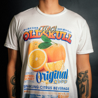 Oldskull เสื้อยืดผู้ชาย EXP HD - ORANGE JUICE (92)