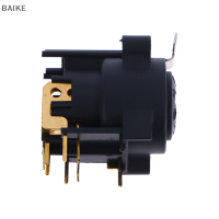 BAIKE 1PC Combo XLR และ6.35mm JACK Connector, PANEL MOUNT CHASSIS Connector สำหรับไมโครโฟน