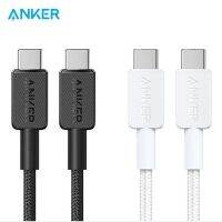 Anker 322 USB-C เป็น USB-C Type-C เป็น C สายเคเบิลข้อมูล Android 60WPD สําหรับ Apple mac คอมพิวเตอร์ สายชาร์จเร็ว A81F5 sjx