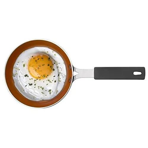 Gotham Steel Mini Egg and Omelet Pan with Ultra Nonstick Titanium & Ceramic  Coating - 5.5, Dishwasher Safe, Stay Cool Handle