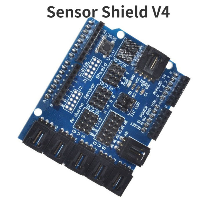 โล่เซ็นเซอร์-arduino-v4-0แผงวงจรไฟฟ้าพัฒนาการขยายตัวโมดูลแบบอะนาล็อกดิจิตอล-v4