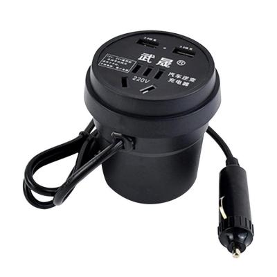 Car Power Adapter 12V/24V to 220V Car Adapter for Plug Outlet Car Charger with Dual USB Ports Road Trip Must Haves Car Inverter for Notebooks Cameras Tablets valuable