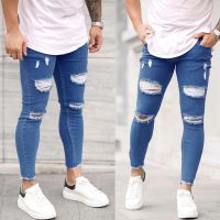 CODwumei04 Seluar Jeans Skinny Lelaki Seluar Stretchy Denim Seluar Slim Fit Seluar Panjang Seluar Jeans Koyak Seluar Kasual Seluar Jeans Lelaki Seluar Jeans Lelaki